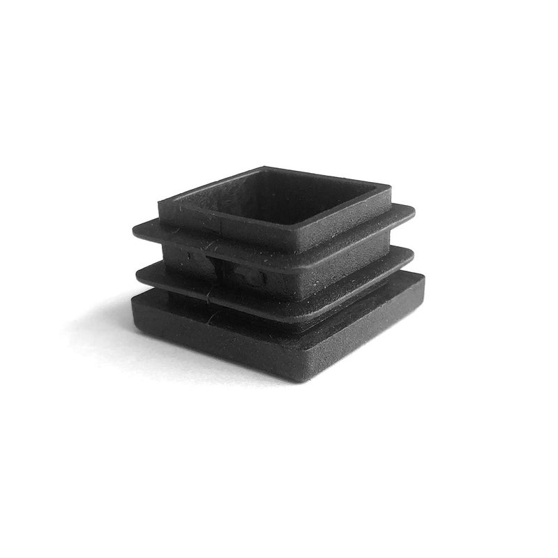 YouU 30 Pcs Square Plastic Plug Black Furniture Chair Leg Foot Cover Cap Tubing Inserts End Cap (25x25mm/1''x1''),Black - Image 3
